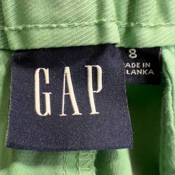 GAP Green High Rise Shorts Women's Size 8 Stretch Cotton Blend - Picture 7 of 9